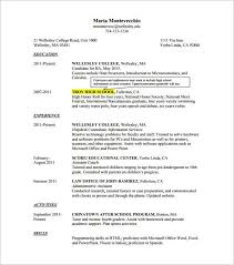 A college resume template should include dates, positions and important accomplishments. 15 College Resume Templates Pdf Doc Free Premium Templates