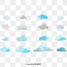 Sky Blue Watery Clouds Vector Png Watercolor Clouds Blue Clouds Png And Vector With Transparent Background For Free Download Watercolor Clouds Graphic Design Background Templates Clouds