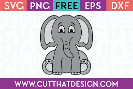 Free Svg Files Cute Baby Elephant Cut That Design
