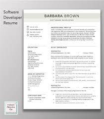 These resume templates are completely free to download. Software Developer Resume 2 Page Professional Resume Cv Template Word Cover Letter Editable Software Engineer Resume Instant Download In 2021 Cv Template Word Resume Cv Template