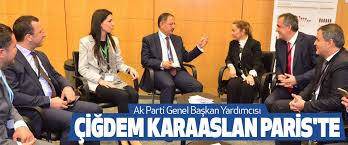 Karaaslan, cumhurbaşkanı ve ak parti genel başkanı recep tayyip erdoğan'ın canlı bağlantıyla katıldığı ak parti nevşehir 7. Ak Parti Genel Baskan Yardimcisi Cigdem Karaaslan Paris Te