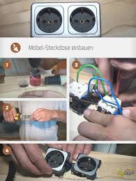 Mobel Steckdose Einbauen Einbauen Mobelsteckdose Steckdosen Elektroinstallation Elektroinstallation Haus