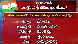 Is Telangana Congress Mla Candidates List For Telangana Assembly Elections 2018 Confirmed Yoyo Tv Youtube