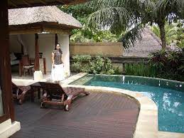A single level air conditioned villas with a spacious bedroom with en suite bathroom completed with bathtub and shower, lounge and private garden. Private Pool In The Garden Villa Picture Of The Ubud Village Resort Spa Tripadvisor