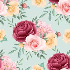 208 15 stamping pattern leaves. Roses Floral Seamless Pattern 1632314 Vector Art At Vecteezy
