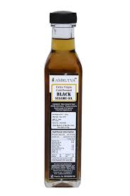 Sesame seeds are a popular ingredient in many baked sesame oil is excellent for your skin and hair, it's high in protein and it's great for digestion. Amrutva Cold Pressed Black Sesame Oil 250 Ml Amazon In Grocery Gourmet Foods