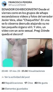 FRANCISCA PEREIRA on X: REINCIDENTE. No es la primera vez que Chaqueñito  es observado como autor porno en alg videos, que luego son viralizados.  Esta vez colmó el vaso y sus colegas