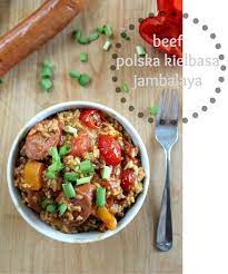 Beef Polska Kielbasa Jambalaya Tonya Staab Beef Recipes Recipes Polska Kielbasa