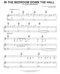 Pasek Paul In The Bedroom Down The Hall From Dear Evan Hansen Sheet Music Notes Chords Score Download Printable Pdf Sheet Music Sheet Music Notes Best Guitar For Beginners