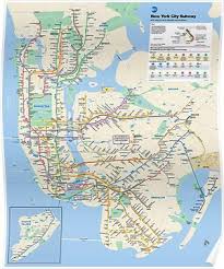 New York City Subway Map Poster Map Of New York Nyc Subway Map Train Map