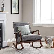 5 out of 5 stars. Wooden Rocking Chair Provides Elegant Style And Function Padded Seat Accent Chair Suitable For Wooden Rocking Chairs Living Room Rocking Chairs Rocking Chair