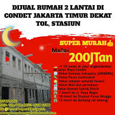 Maybe you would like to learn more about one of these? 200juta Siap Huni Rumah Di Batu Ampar Condet Jakarta Timur Dekat Stasiun Tol Perumahan Syariah Indonesia