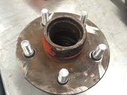 The mustang we have here has separate hubs and rotors. How To Install Front Wheel Studs Mopar Drum Brakes