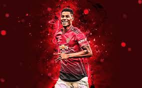 Marcus rashford is on another level 2020/21! Download Wallpapers 4k Marcus Rashford Goal Manchester United Fc English Footballers England Neon Lights Premier League Rashford Soccer Football Man United Rashford Mu Marcus Rashford 4k For Desktop Free Pictures For Desktop