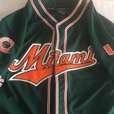 Charles johnson is joined by ron fraser and jim morris at his um jersey retirement celebration. Colosseum Other University Of Miami Baseball Jersey Poshmark