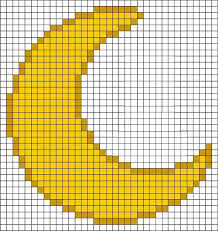 Moon Grid Pixel Art Moon Moon Grid Pixel Art Pixel Art Pixel Art Grid Minecraft Pixel Art