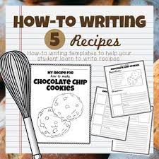 Expository Writing How To Write Recipes Expository Writing Recipe Template Writing