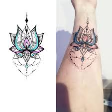 Lotus Mandala Tattoo For Beautiful Woman Beautiful Lotus Mandala Tattoo Woman Lotus Mandala Tattoo Mandala Tattoo Design Tattoos For Women