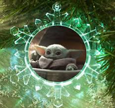 Let's face it, we all need a baby yoda in our life. The Mandalorian Star Wars Baby Yoda Snowflake Holiday Lt Christmas Tree Ornament Ebay
