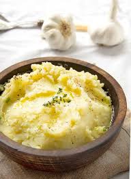 Olive Oil And Roasted Garlic Mashed Potatoes Dairy Free Recipe Recipes Mashed Potato Recipes Roasted Garlic