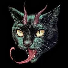Demon Kitty Black Cat Art Dark Fantasy Art Bizarre Art