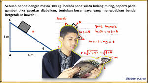 Contoh Soal Aplikasi Hukum Newton Bidang Miring Youtube