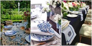 Return to 30+ navy blue and greenery wedding color ideas chic rustic blue and green wedding table setting ideas. Blue And White Dishes And Table Settings Tablescapes And Decorations In Blue White
