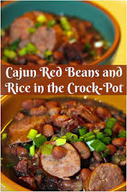 Cajun Red Beans And Rice In The Crock Pot Recipe Slow Cooker Red Beans Red Beans And Rice Recipe Crockpot Red Beans N Rice Recipe