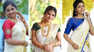 Set mundu collections kerala saree look kerala saree images with price kerala saree with blue blouse set saree. Top 100 Kerala Saree Blouse Designs Kasavu Blouse Ideas Youtube