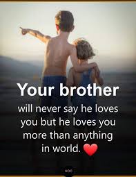 They probably say sweet things to you, and they probably secretly appreciate it when they are shown love and affection too. Best Brother Quotes And Sibling Sayings Boostupliving