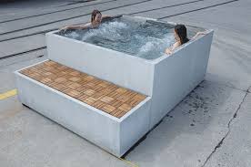 Dade Design Beton Whirlpool Concrete Jacuzzi Whirlpool Garten Bad Design Aussenwhirlpool