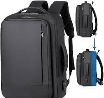 Kommodum - Zaino Porta PC da Uomo Viaggio Bagaglio a mano Estendibile  Valigia Borsa Computer Portatile Custodia Notebook fino ai 15.6 pollici Con  ...
