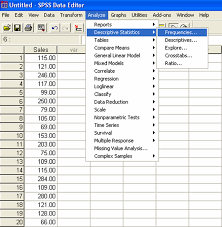 Frekuensi merupakan bentuk ataupun sebuah susunan data menurut kelas interval tertentu atau menurut kategori tertentu dalam sebuah daftar. Analisis Frekuensi Dengan Spss Bungfei Com