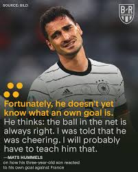 Playing at football arena munich, france had two goals. B R Football On Twitter Mats Hummels Said His Three Year Old Son Cheered His Own Goal Against France Because He Doesn T Understand What Own Goals Are Yet Https T Co Zxkubrr8so