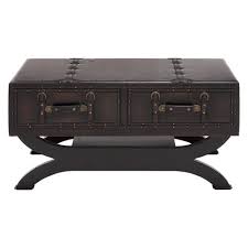 The script liner brush is a must for this type of painting though. Faux Leather Trunk Coffee Table Brown Olivia May Target