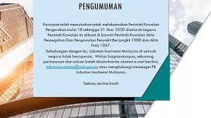 Sejarah radio di malaysia bermula pada 1921 apabila al birch, seorang jurutera elektrik kerajaan johor membawa set radio. Jab Perdana Menteri No Twitter Pengumuman Berhubung Dengan Operasi Jabatan Insolvensi Malaysia Berikutan Pelaksanan Perintah Kawalan Pergerakan Mulai 18 Sehingga 31 Mac 2020 Di Seluruh Negara Sumber Jabatan Insolvensi Malaysia