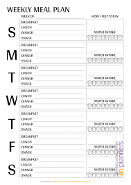 Download Printable Weekly Meal Plan Template Pdf Intended For Blank Meal Plan Tem In 2020 Weekly Meal Plan Template Meal Planning Template Weekly Meal Planner Template