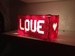 Love Lampe Faerdig Resultat Fuse Beads Perler Beads Hama Beads