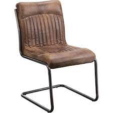 adnan dining chair light brown set of 2 in 2021 leather dining chairs upholstered dining chairs moe s home collection