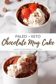 2 minute chocolate mug cake recipe keto paleo clean delicious recipe in 2020 healthy sweets keto chocolate mug cake healthy dessert recipes