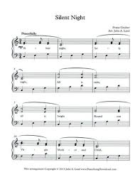 Download the official licensed arrangements of all your favorite christmas tunes! Silent Night Free Level 2 Christmas Piano Sheet Music With Lyrics