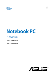 Driver asus x552e amd usb 3.0 for windows 8. Asus X552 Series Specifications Manualzz