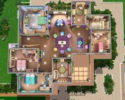 • blue tiny home •blue on the outside, bigger on the inside information: Sims 4 House Floor Plan Ideas