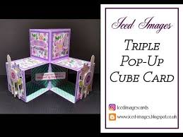 Choose the color you like! Triple Pop Up Cube Card Tutorial Youtube Pop Up Card Templates Pop Up Cards Fancy Fold Cards