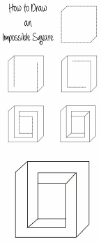 Draw Impossible Square Cool Art Drawings Illusion Drawings Art Drawings Simple