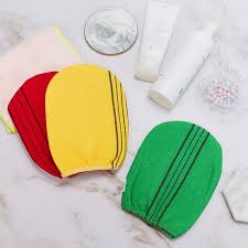 Red/pink is least exfoliating followed by the green. Buy 6 Pieces Korean Exfoliating Cloth Towels Exfoliating Bath Mitten Remove Dead Skin Bath Scrub Mitten For Bathing Online In Vietnam B07v45xh7b