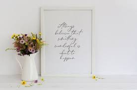 Always Believe That Something Wonderful Is About To Happen Coco Chanel Chanel Quotes Chanel Printable Coco Chanel Print Fashion Chanel Quote Always Believe That Somet Wall Printables Christian Wall Art Quotes Wall Art Entryway