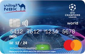Uefa works to promote, protect and develop european football across its 55 member associations and organises some of the world's most famous football competitions, including the uefa champions league, uefa women's champions league, the uefa europa league, uefa. Uefa Champions League World Mastercard Credit Card Issued By Nbk