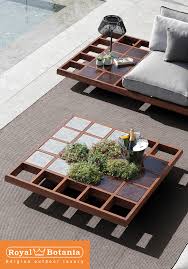 Luxury Designer Mozaix Coffee Table For Outdoors Made Of Stainless Steel Available In Different Colors Royal Botania Luxury Italian Furniture Modular Lounges