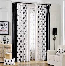 Black and white bedroom curtains ideas. Black And White Tree Print Linen Cotton Blend Bedroom Curtains On Sale Black Curtains White Curtains Bedroom Curtains Living Room